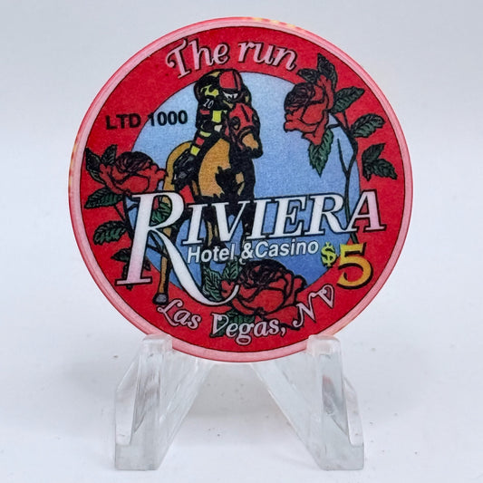 Riviera Las Vegas Nevada 1999 LE $5 Casino Chip V5414
