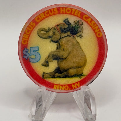 Circus Circus Reno Nevada 1998 LE $5 Casino Chip N9490