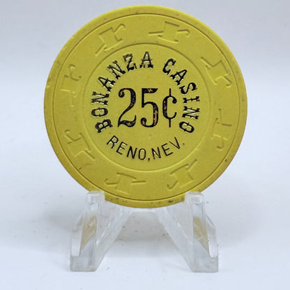 Bonanza Casino Reno Nevada 1980s $0.25 Casino Chip N3054