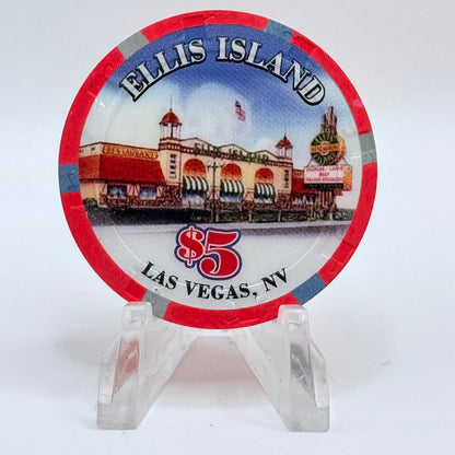 Ellis Island Las Vegas Nevada 'Germany - Honoring Immigrants' LE $5 Casino Chip E7877