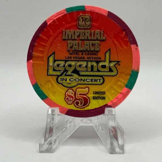 Imperial Palace Legends in Concert Las Vegas Nevada LE $5 Casino Chip