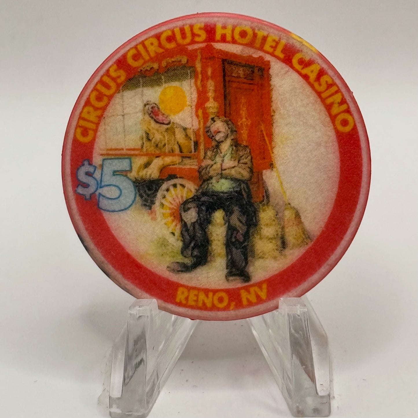 Circus Circus Reno Nevada 1998 LE $5 Casino Chip N9491