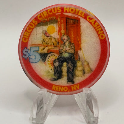 Circus Circus Reno Nevada 1998 LE $5 Casino Chip N9491