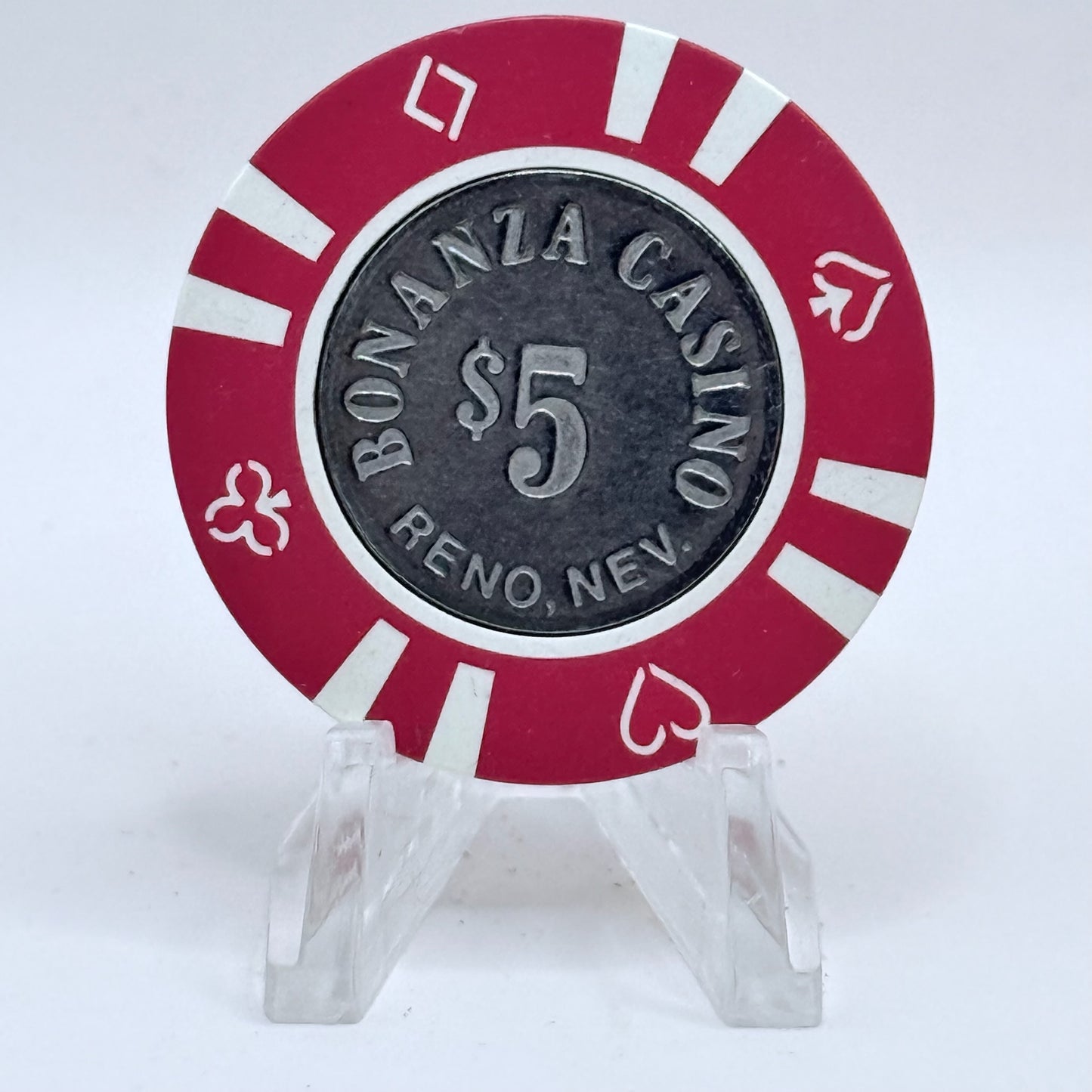 Bonanza Casino Reno Nevada 1990s $5 Casino Chip N0204