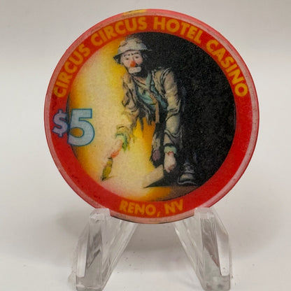 Circus Circus Reno Nevada 1998 LE $5 Casino Chip N9492