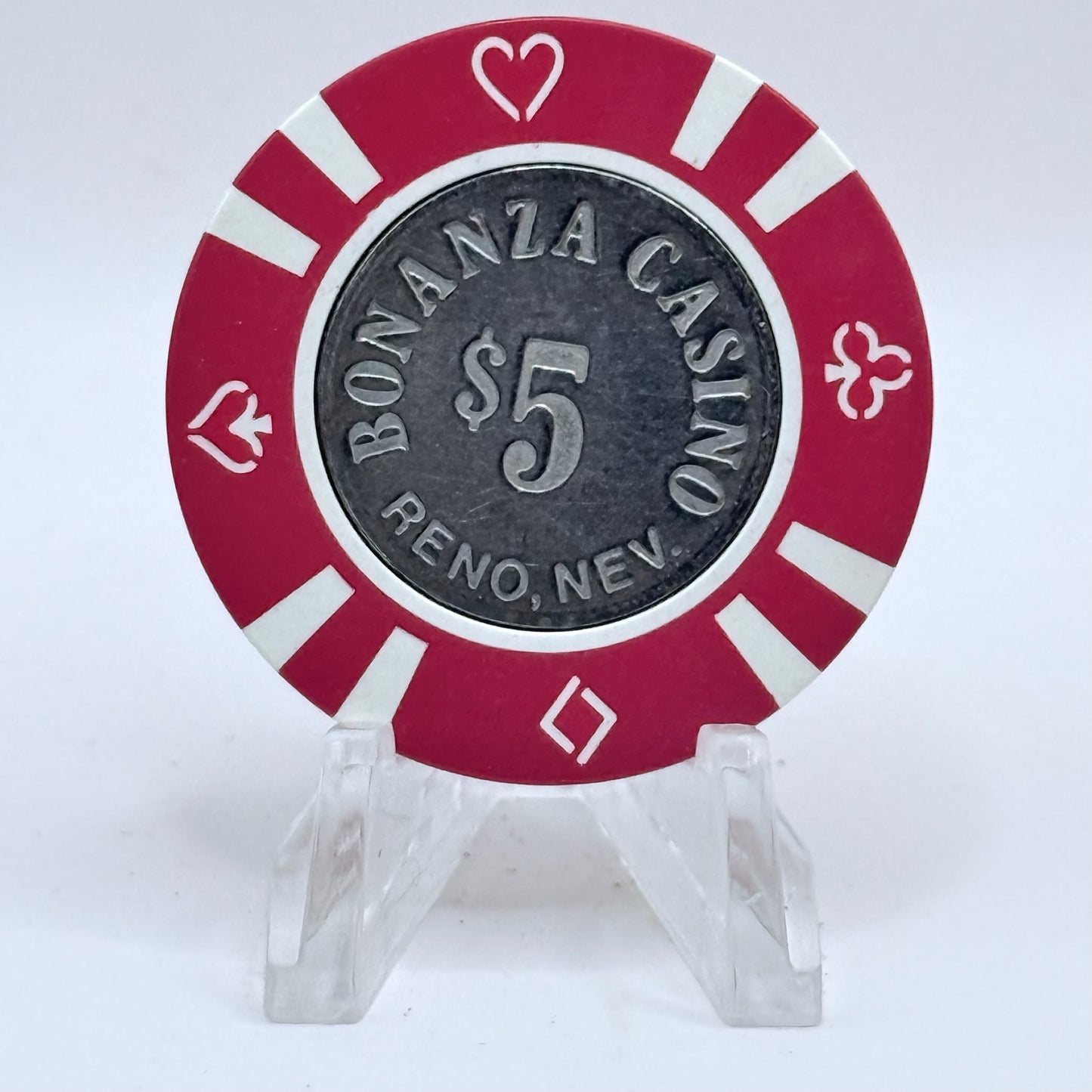 Bonanza Casino Reno Nevada 1990s $5 Casino Chip N0204