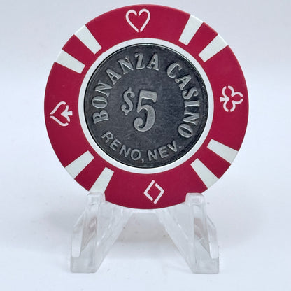 Bonanza Casino Reno Nevada 1990s $5 Casino Chip N0204