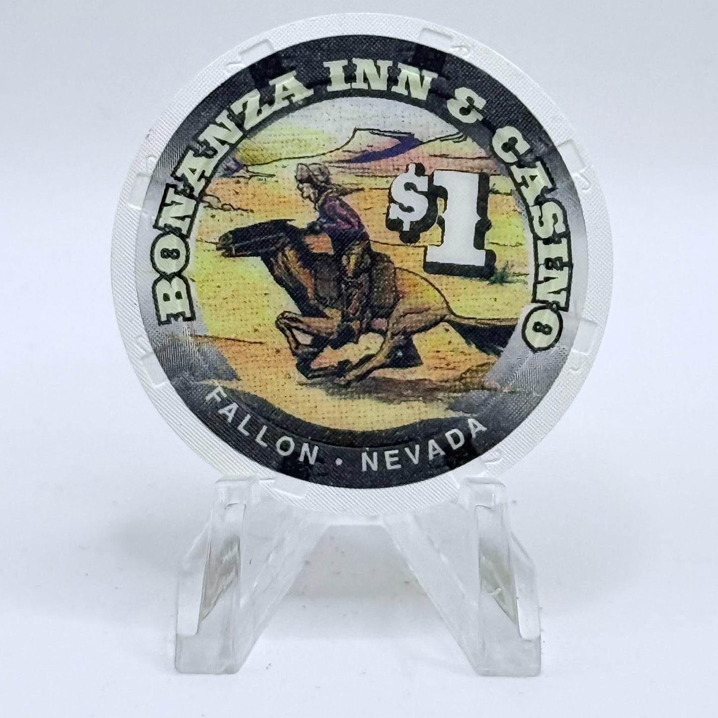 Bonanza Inn Fallon Nevada 1997 $1 Casino Chip N9354