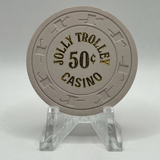 Jolly Trolley Las Vegas Nevada 1981 $0.50 Casino Chip N1817