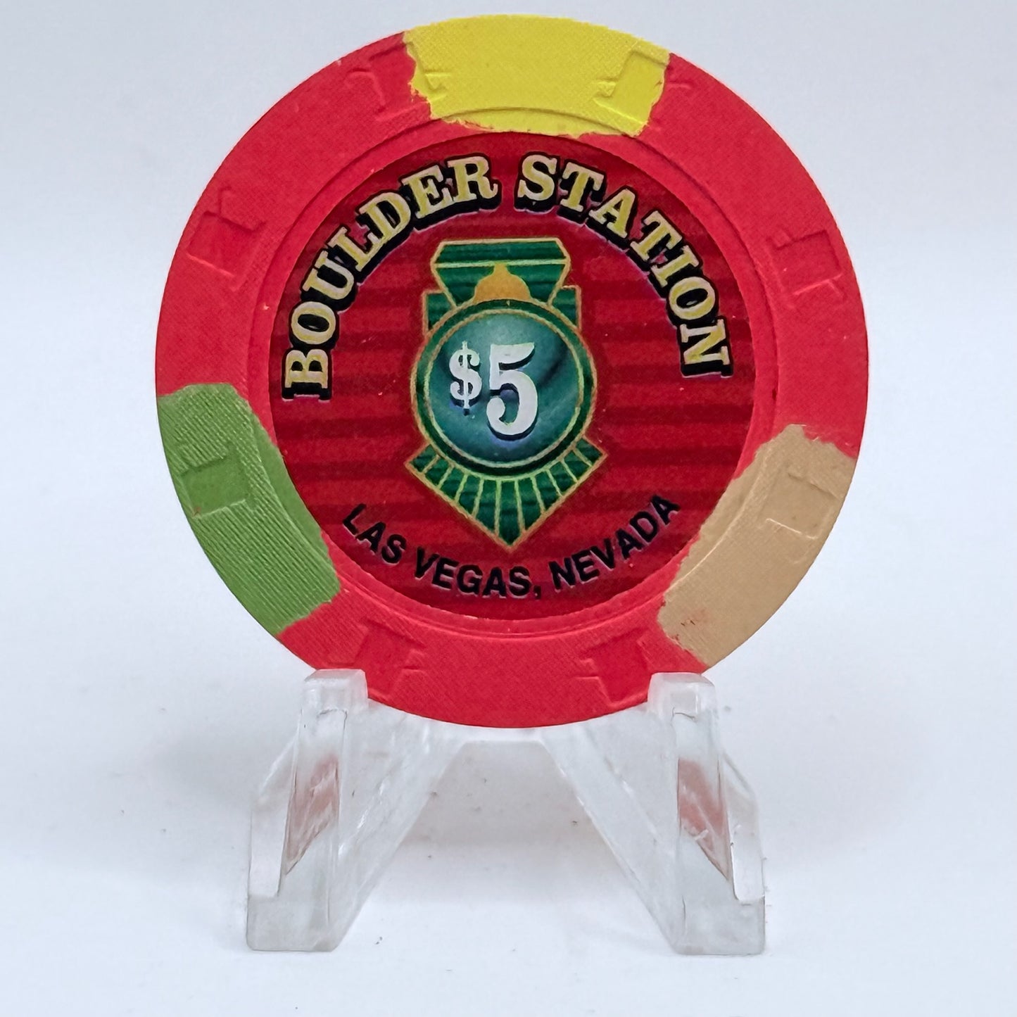 Boulder Station Las Vegas Nevada 2005 $5 Casino Chip E4897