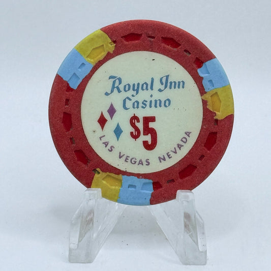 Royal Inn Casino Las Vegas Nevada 1972 $5 Casino Chip N2083