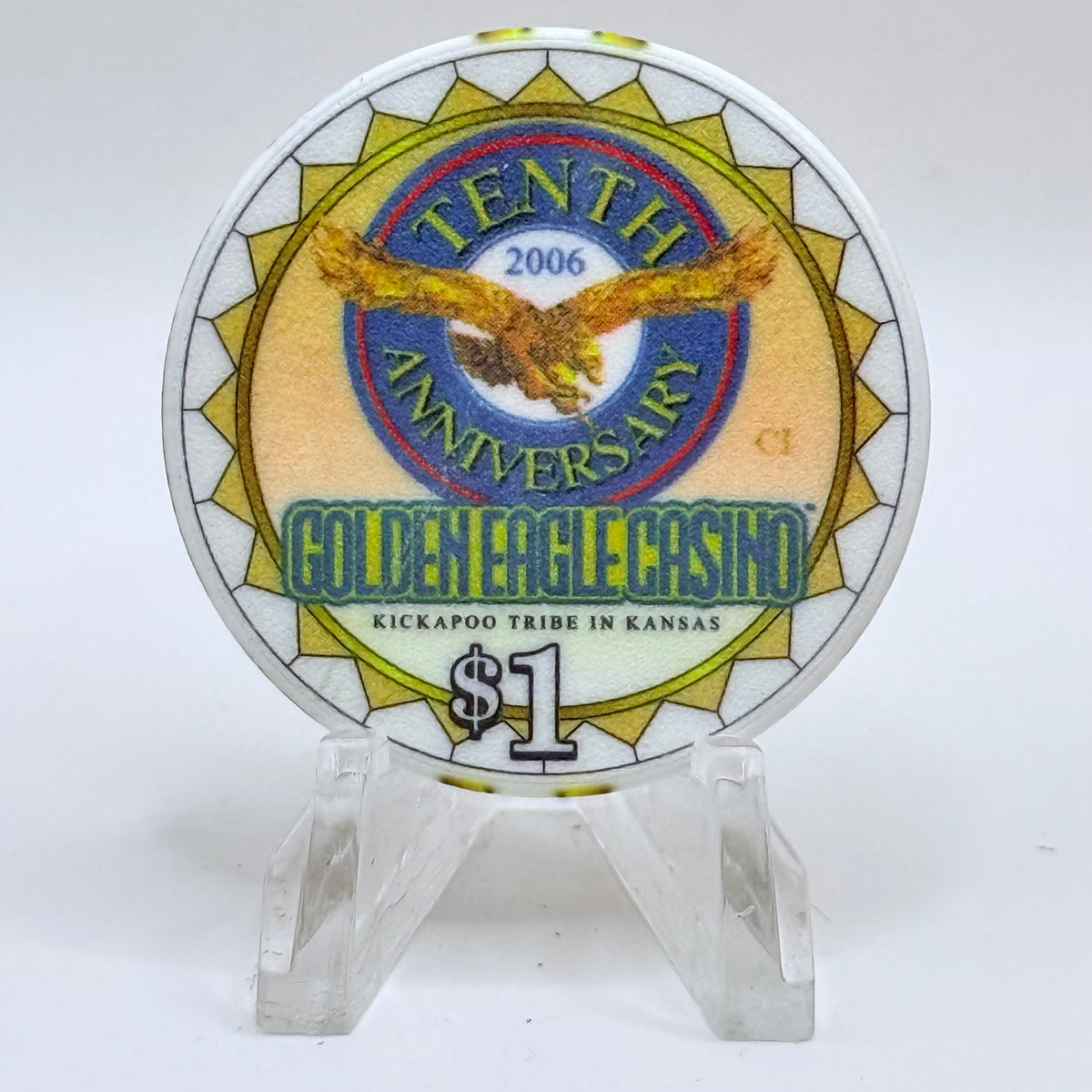 Golden Eagle Casino Horton Kansas LE $1 Casino Chip