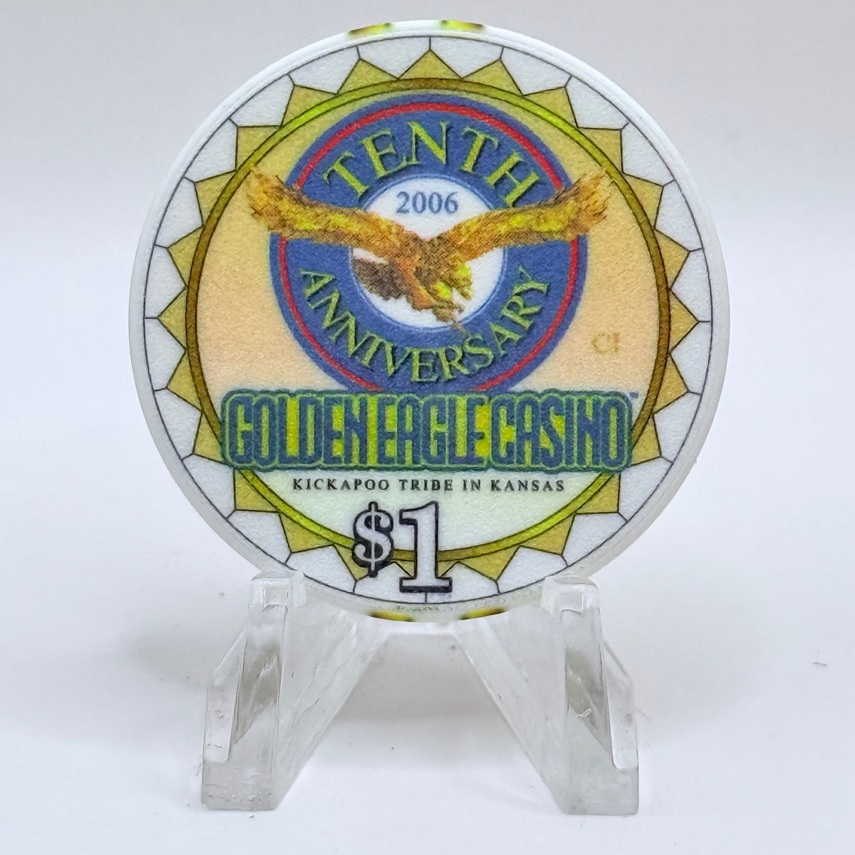 Golden Eagle Casino Horton Kansas LE $1 Casino Chip