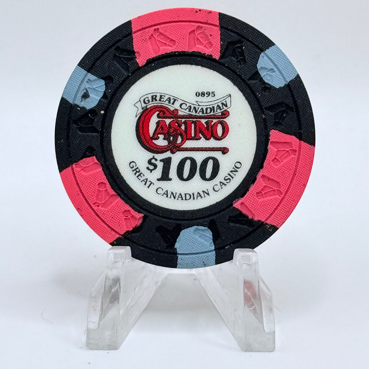 Great Canadian (Casinos) Gaming Corp. Richmond British Columbia 1995 Series 2 $100 Casino Chip