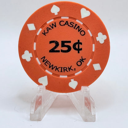 Kaw Nation Newkirk Oklahoma $0.25 Casino Chip