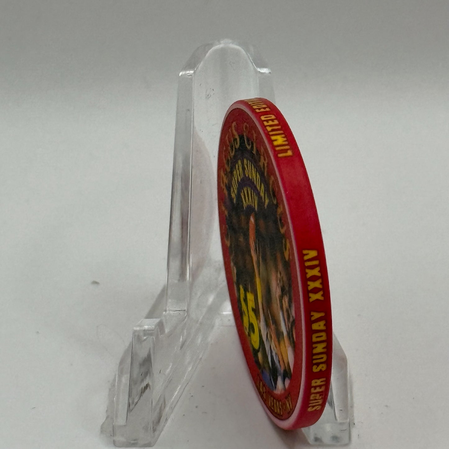 Circus Circus Las Vegas Nevada 2000 'Super Sunday XXXIV' LE $5 Casino Chip V3872