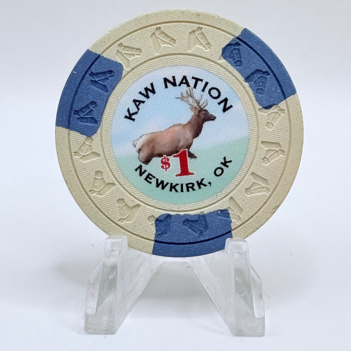Kaw Nation Newkirk Oklahoma 2005 Series 1 $1 Casino Chip