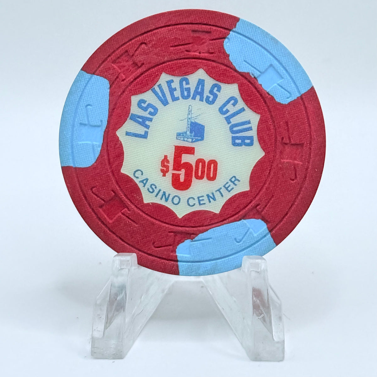 Las Vegas Club Las Vegas Nevada 1980s $5 Casino Chip N1848