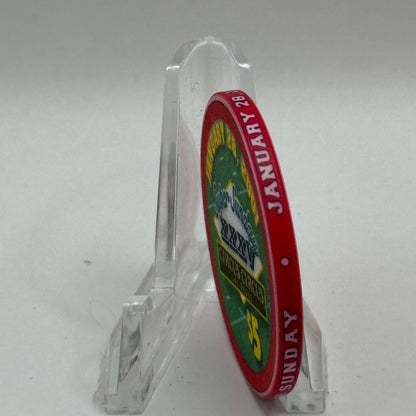 Circus Circus Las Vegas Nevada 2001 'Super Sunday XXXV' LE $5 Casino Chip V7426