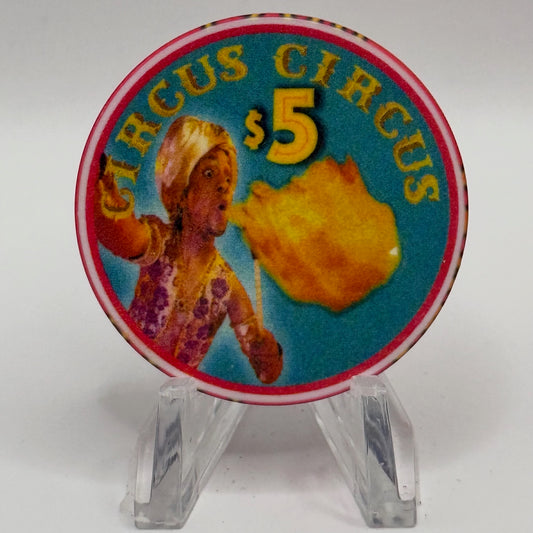 Circus Circus Las Vegas Nevada 1998 '30 Years' LE $5 Casino Chip V2276