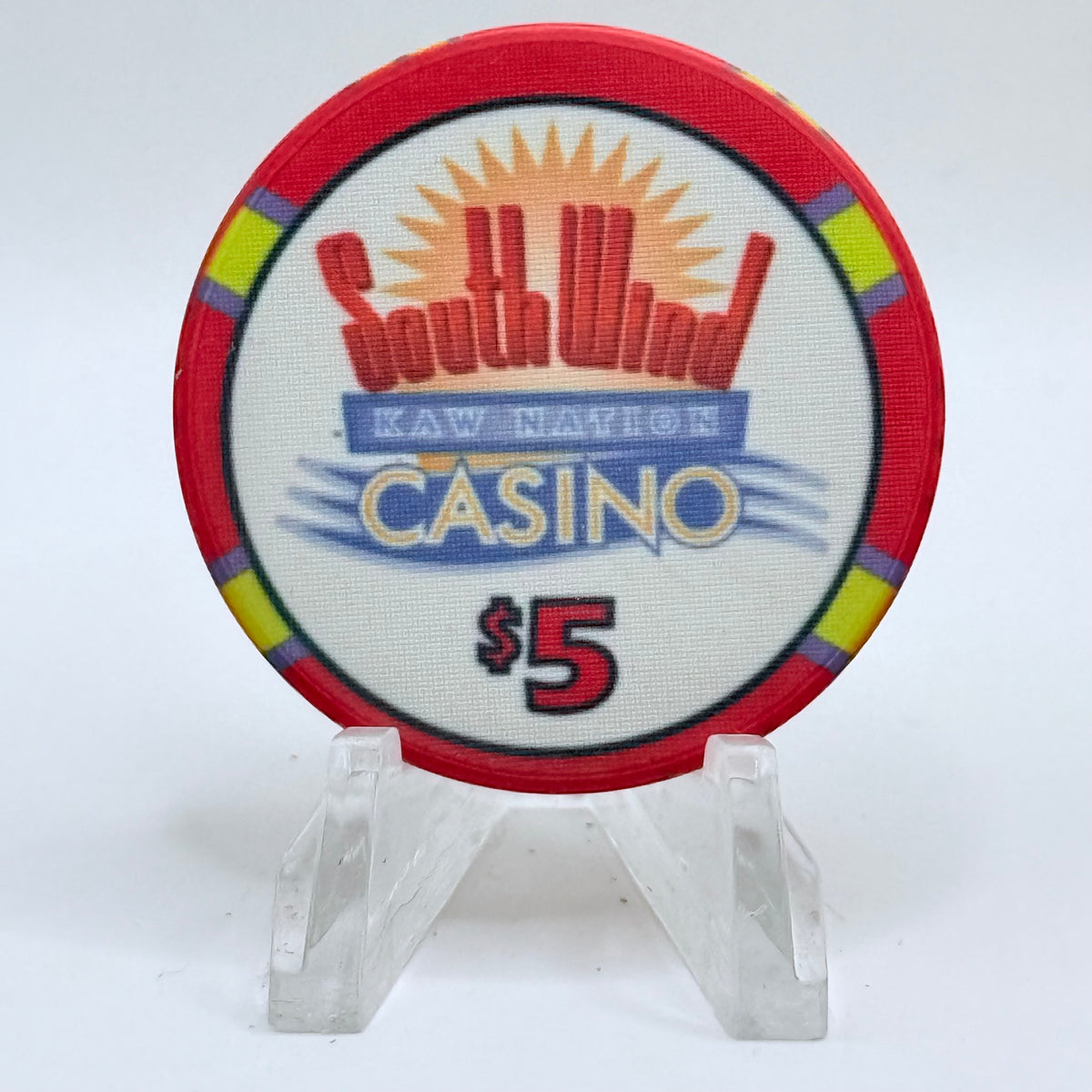 SouthWind - Newkirk Newkirk Oklahoma 2008 $5 Casino Chip