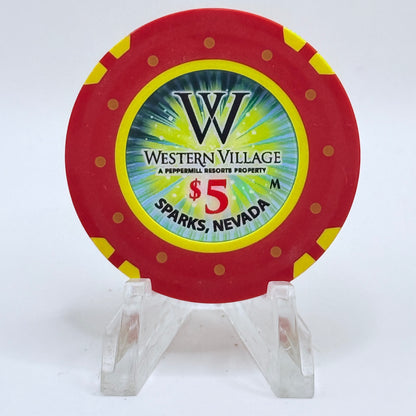 Western Village Sparks Nevada 2018 $5 Casino Chip D2785