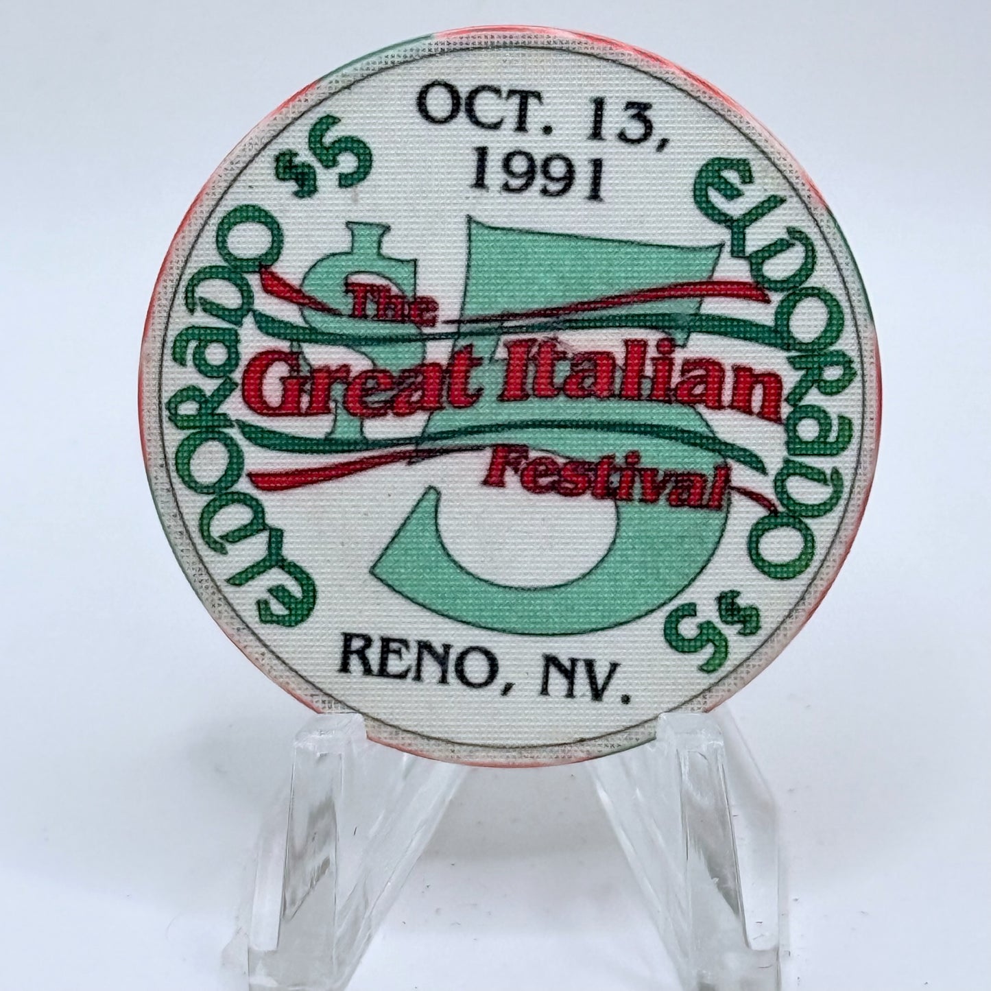 Eldorado Reno Nevada 1991 LE $5 Casino Chip N5056