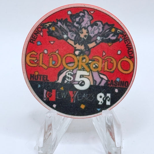Eldorado Reno Nevada 1991 'New Years' LE $5 Casino Chip N5057
