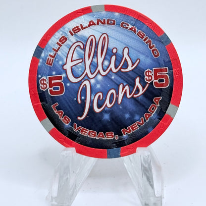 Ellis Island Las Vegas Nevada 2015 'Elvis' LE $5 Casino Chip