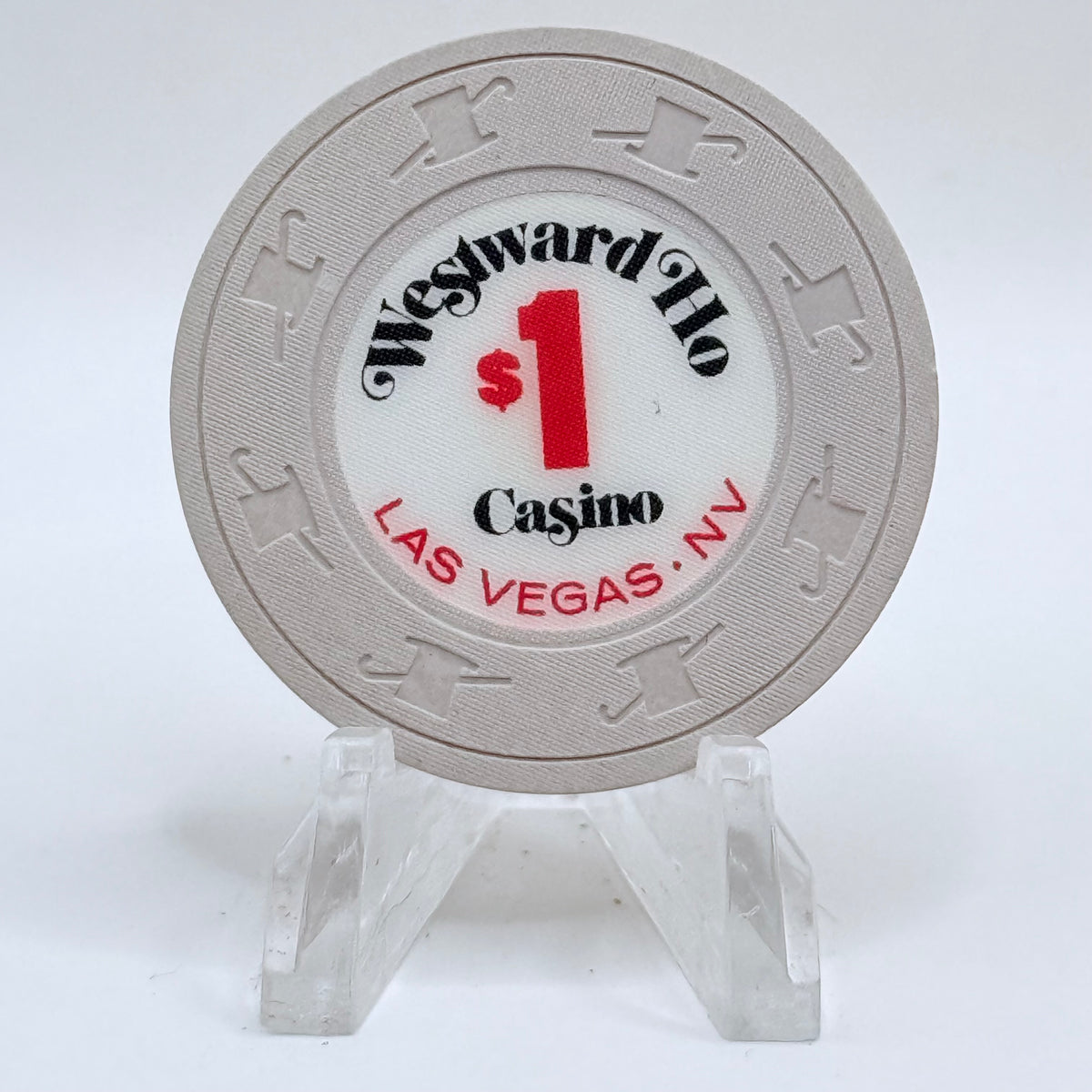 Westward Ho Las Vegas Nevada 1980s $1 Casino Chip V6216