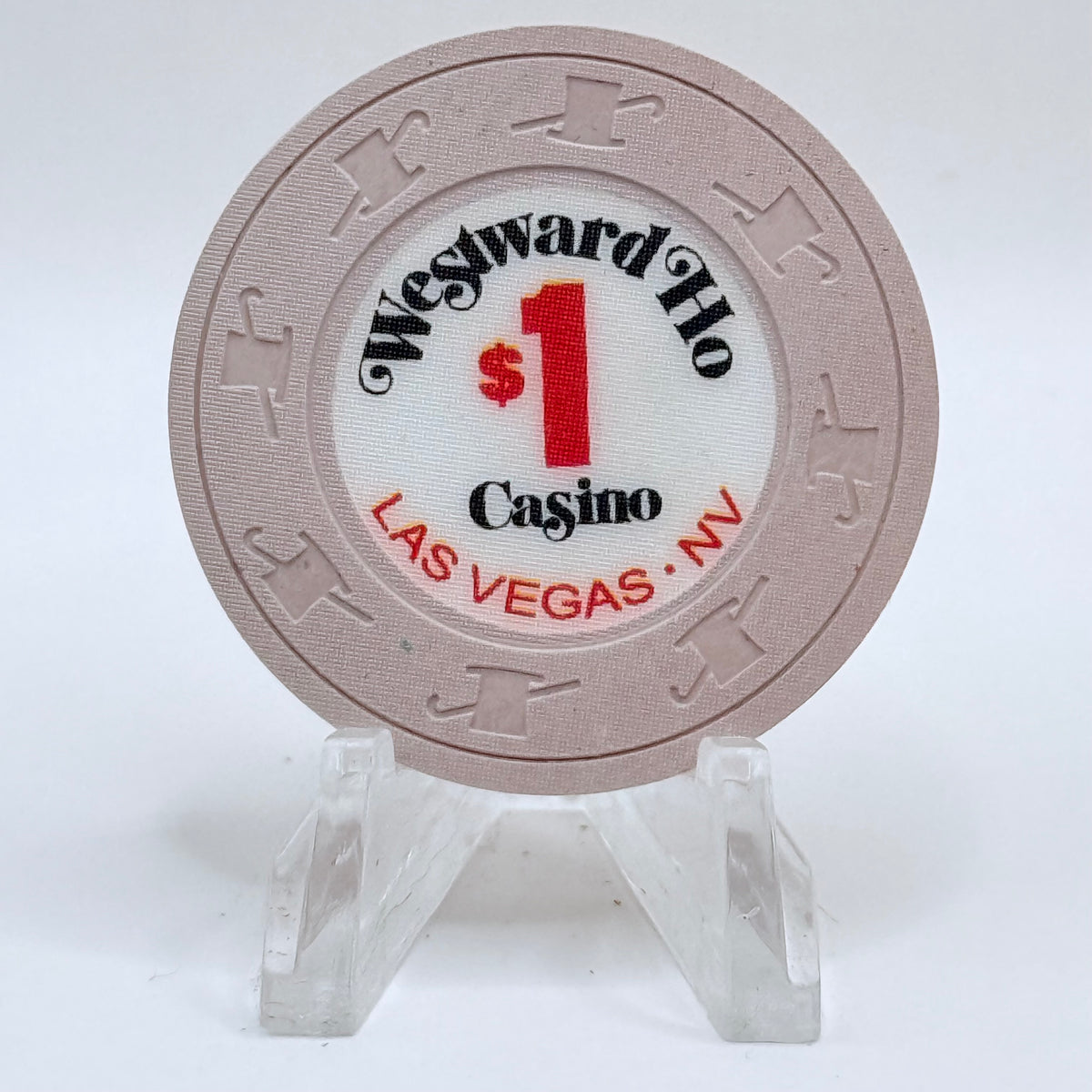 Westward Ho Las Vegas Nevada 1980s $1 Casino Chip V1709