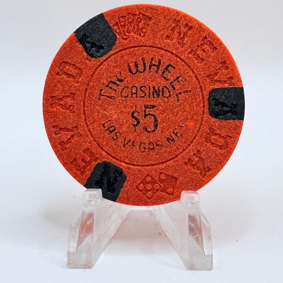 The Wheel Las Vegas Nevada 1974 $5 Casino Chip N5959