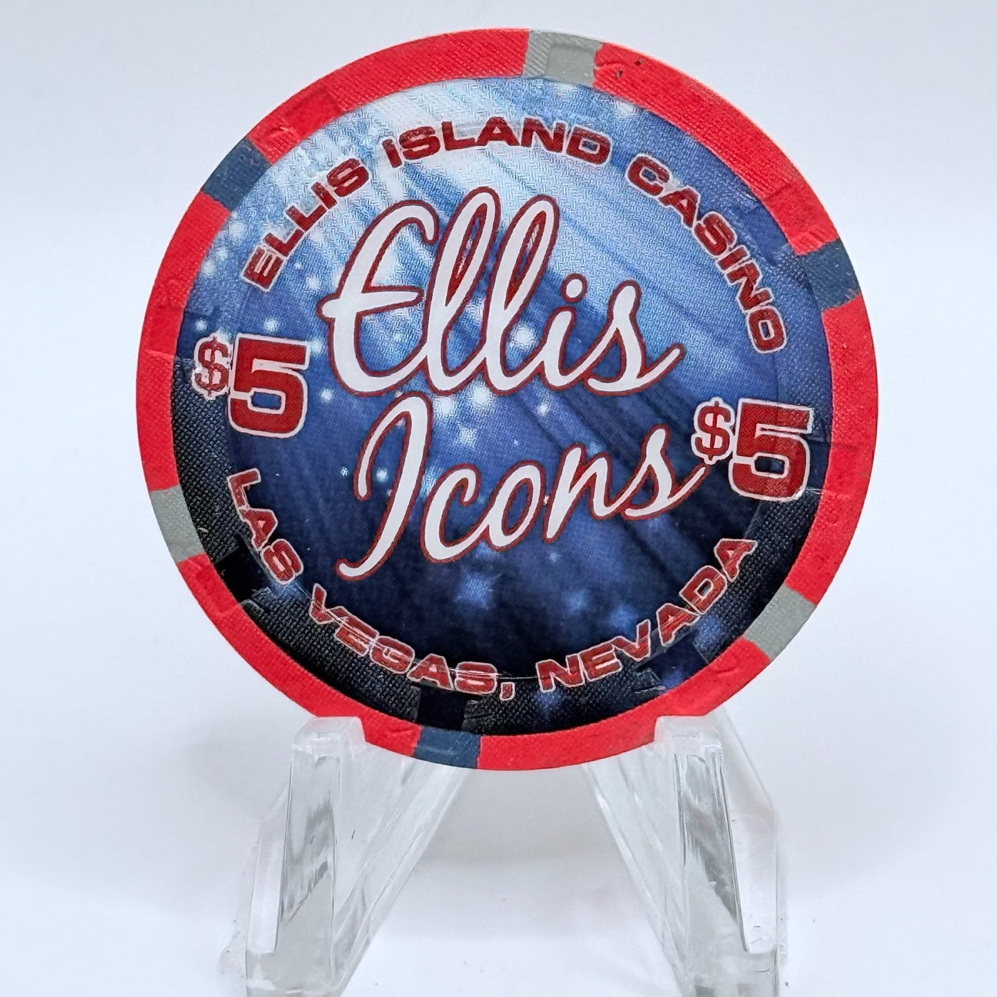 Ellis Island Las Vegas Nevada 2015 'Celine' LE $5 Casino Chip D1722