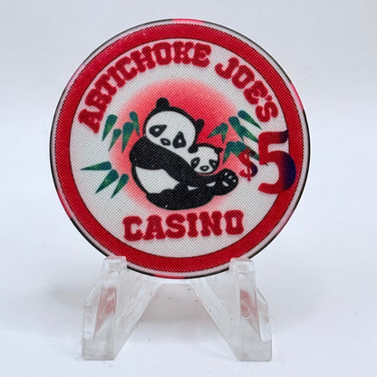 Artichoke Joe's San Bruno California $5 Casino Chip