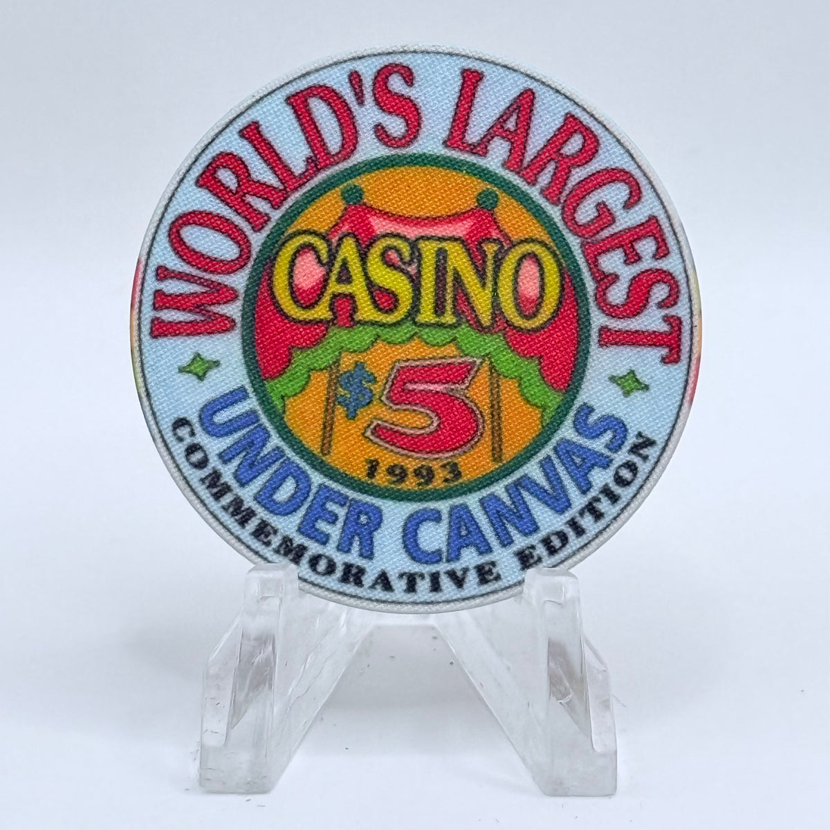 Barona Resort & Casino Lakeside California 1993 'Barona Big Top' LE $5 Casino Chip