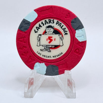 Caesars Palace Las Vegas Nevada 1980s $5 Casino Chip N6622