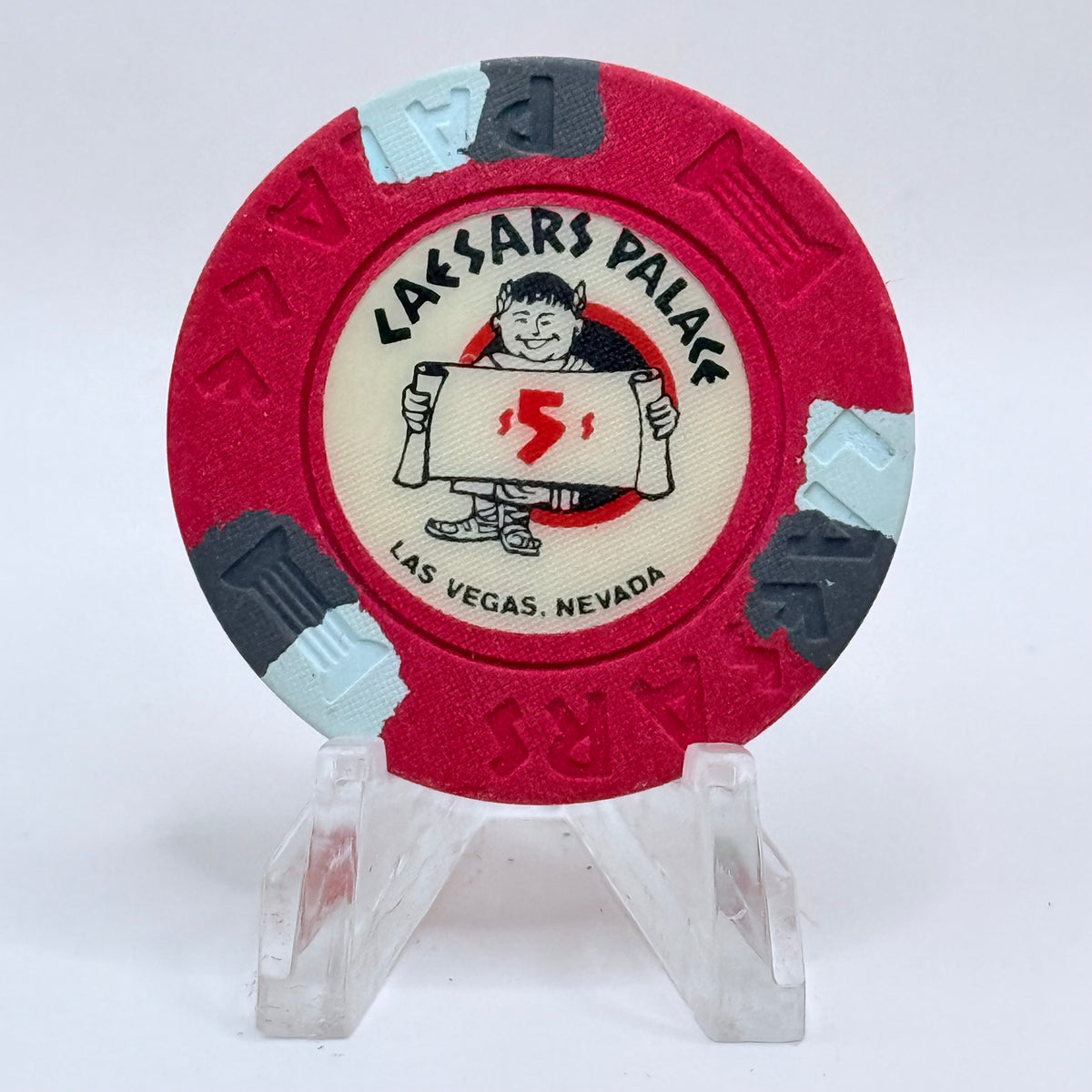 Caesars Palace Las Vegas Nevada 1980s $5 Casino Chip N6622