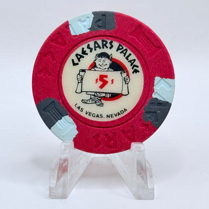 Caesars Palace Las Vegas Nevada 1980s $5 Casino Chip N6622