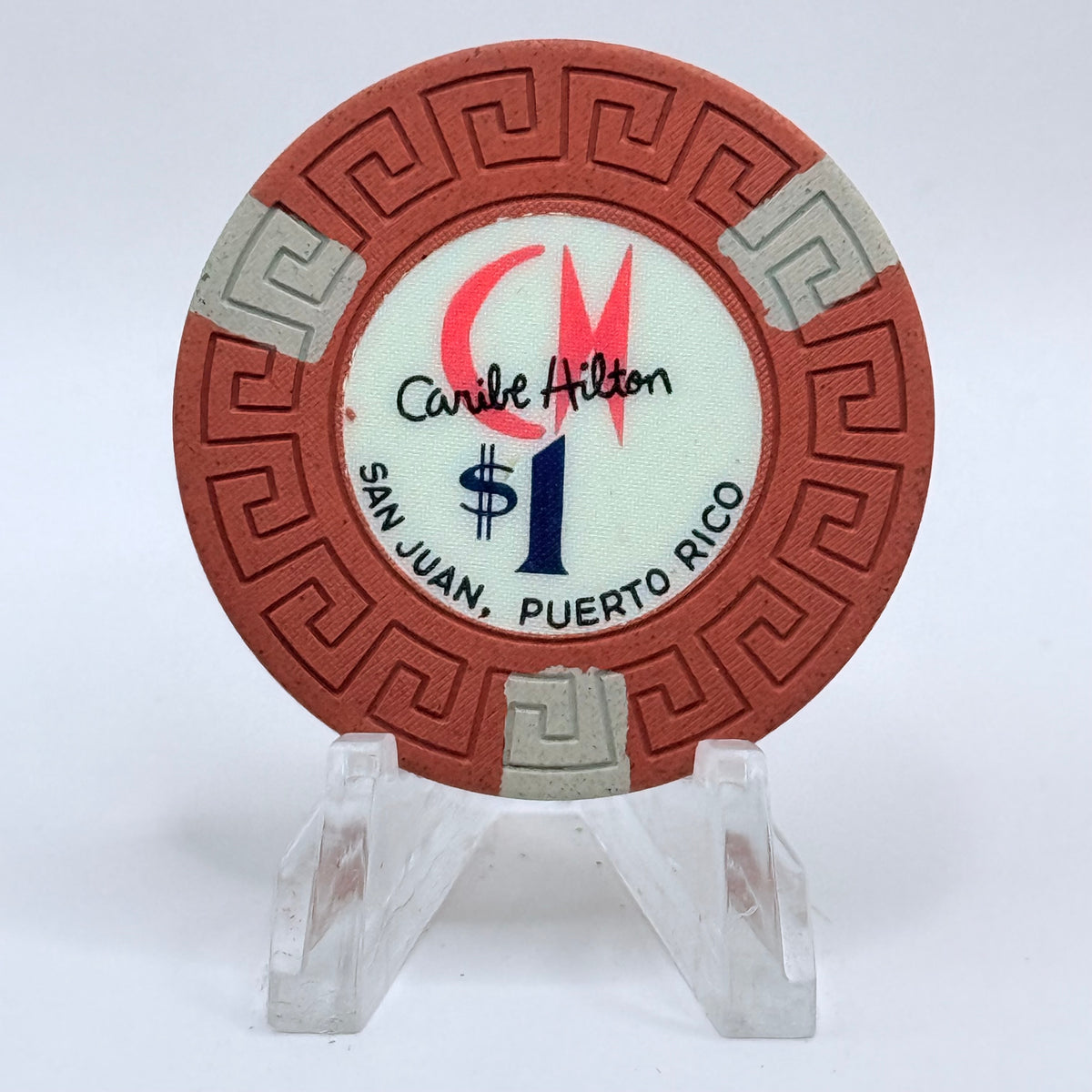 Caribe Hilton San Juan Puerto Rico Series 2 $1 Casino Chip