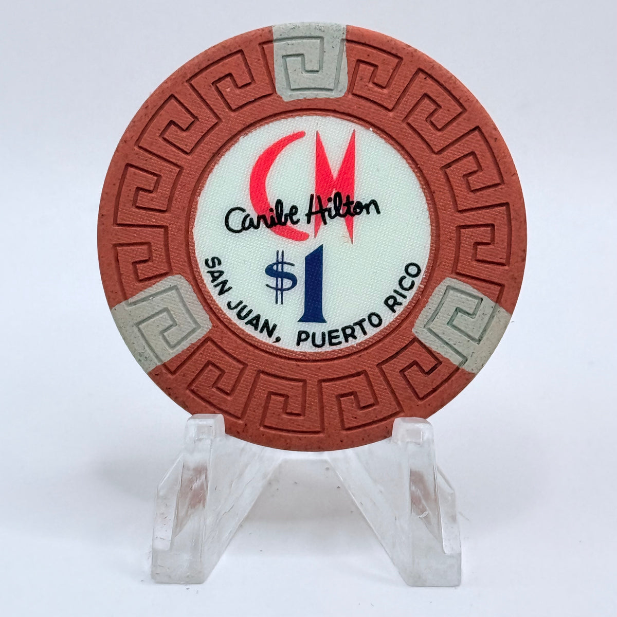 Caribe Hilton San Juan Puerto Rico Series 2 $1 Casino Chip