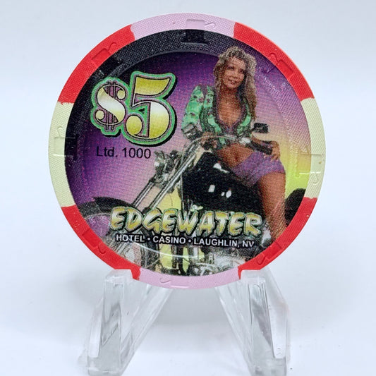 Edgewater Laughlin Nevada 2006 'River Mardi Gras' LE $5 Casino Chip
