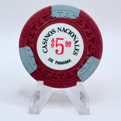 Casinos Nacionales de Panama Panama City Panama Series 5 $5 Casino Chip
