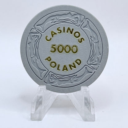 Casinos Poland Several Poland 5000 Casino Chip