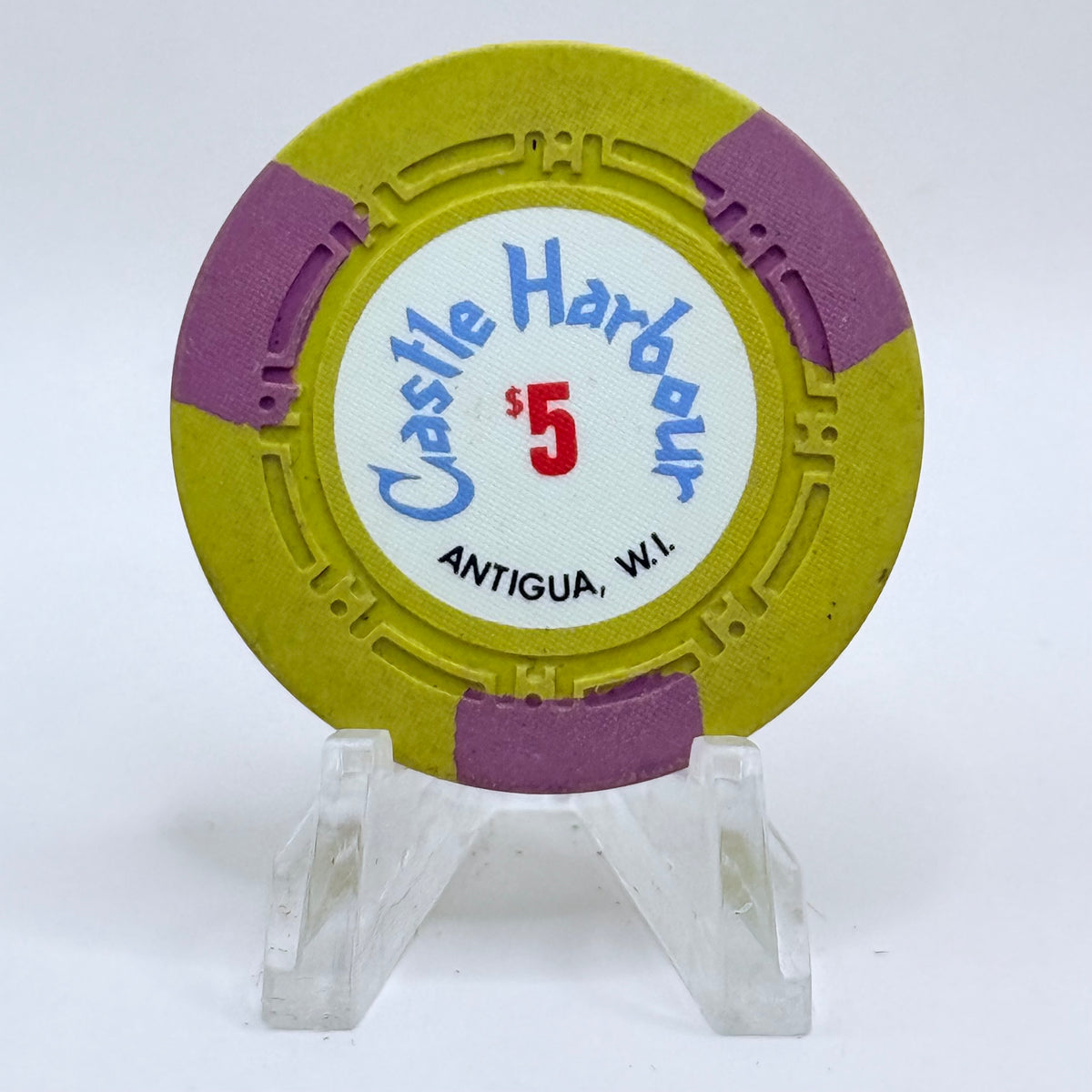 Castle Harbour Antigua WI $5 Casino Chip