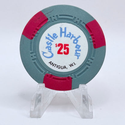Castle Harbour Antigua WI $25 Casino Chip