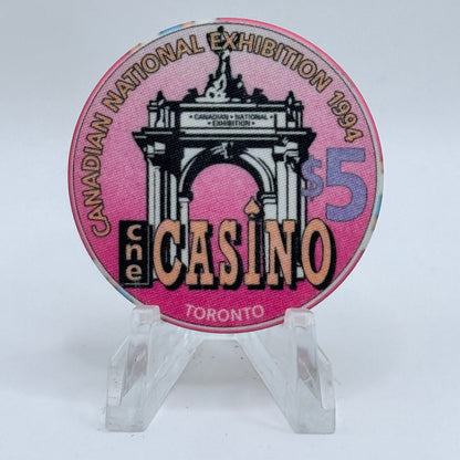 CNE Casino Toronto Ontario 1994 LE $5 Casino Chip