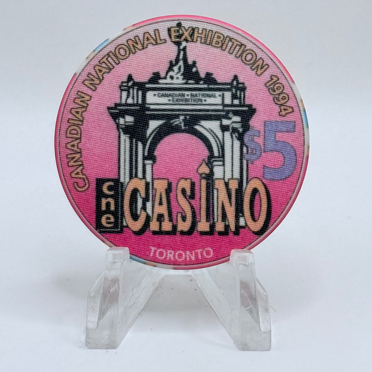 CNE Casino Toronto Ontario 1994 LE $5 Casino Chip