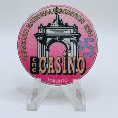 CNE Casino Toronto Ontario 1994 LE $5 Casino Chip