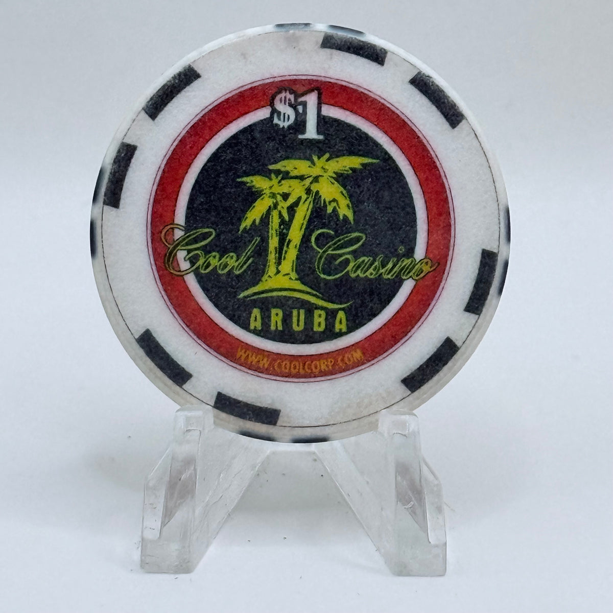 Cool Casino (Riu Palace) Palm Beach Aruba Series 1 $1 Casino Chip