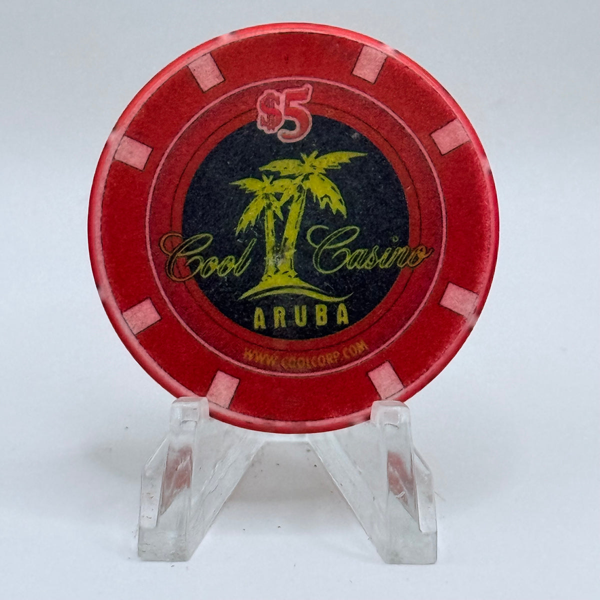 Cool Casino (Riu Palace) Palm Beach Aruba Series 1 $5 Casino Chip